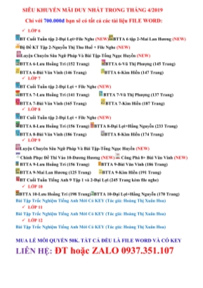 Bài tập Tiếng Anh 10 - Lưu Hoằng Trí